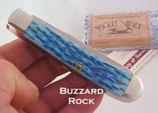 CASE XX TRAPPER CARIBBEAN BLUE POCKETWORN BONE & Box w/Paperwork