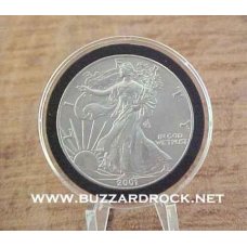 Year 2001 American Silver Eagle Dollar in Air-Tite Holder