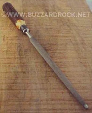 ~~ Old Time Near Mint Stag Handle Sharpening Steel ~~