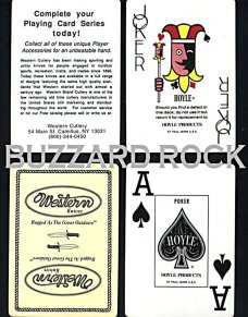 Deck Of WESTERN Knives POKER size Playing Cards MINT & SEALED in Box USA