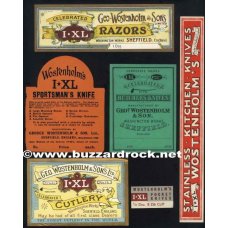 VINTAGE George WOSTENHOLM and Sons I*XL KNIFE Cutlery BOX LABELS & More