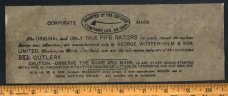 VINTAGE George WOSTENHOLM and Sons I*XL KNIFE Cutlery BOX LABELS & More