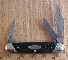 ~Two Well Loved USA Bone Boker Pocket Knives~