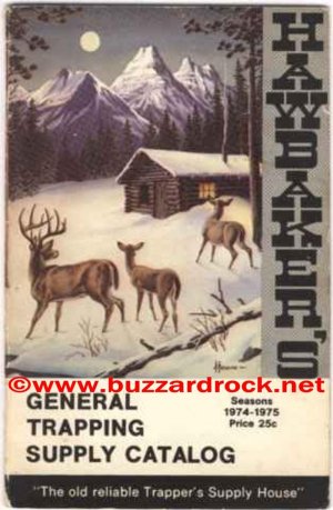HAWBAKER'S TRAPPING SUPPLY CATALOG 1974-1975 Seasons QUEEN CASE