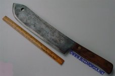 ~ Old BRIDDELL Butcher’s LAMB SPLITTER Cleaver Knife ~