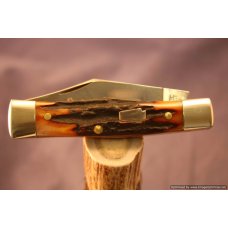 Schatt & Morgan #40 Amber Stag Gunstock 1 of 30. #1070