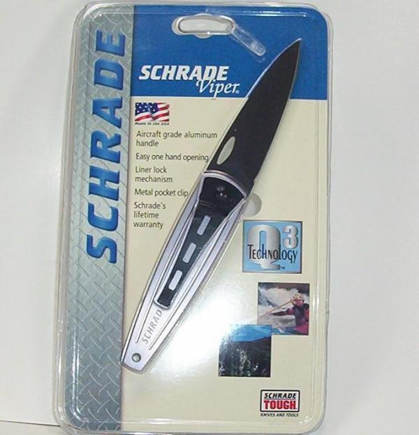 SCHRADE USA VIPER SQ222 NOS UNOPENED PACK SCHRADE USA VIPER SQ222 NOS UNOPENED PACK