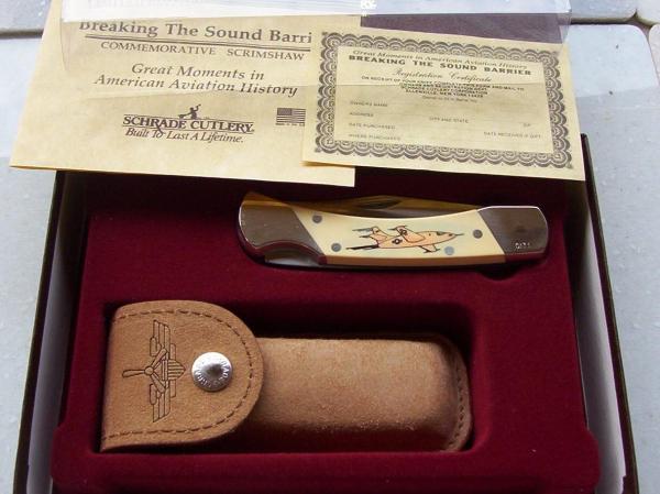 SCHRADE USA BREAKING THE SOUND BARRIER NOS LTD AH3 SCHRADE USA BREAKING THE SOUND BARRIER NOS LTD AH3