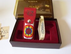 SCHRADE SCRIMSHAW TURTLE new old stock proudly made in the USA