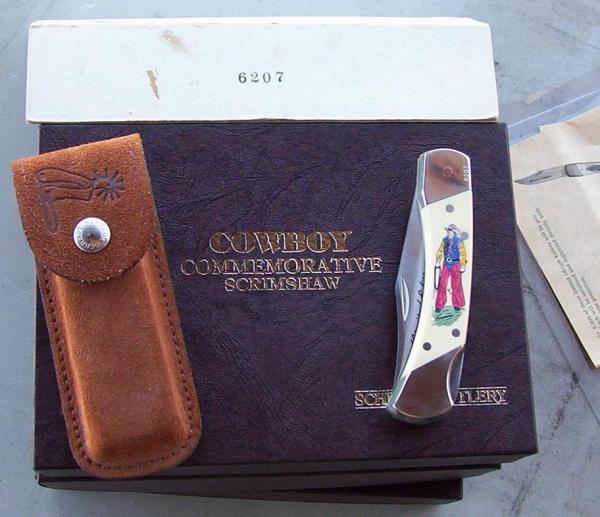 SCHRADE USA COMMEMORATIVE SCRIMSHAW SCHRADE USA COMMEMORATIVE SCRIMSHAW