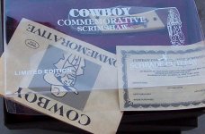 SCHRADE USA COMMEMORATIVE SCRIMSHAW  