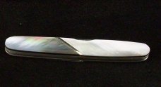 SCHRADE USA CUSTOM  SS778BP 2 Blade Pen Knife Black Pearl HANDLES
