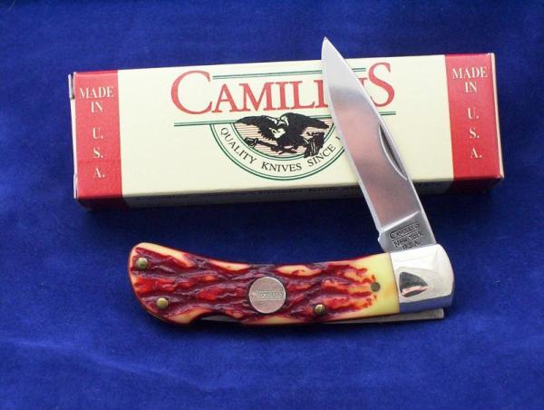 CAMILLUS CM61 USA LOCKBACK nib Red stag delrin