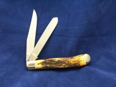 SCHRADE USA NKCA 1982 GENUINE STAG TRAPPER MINT