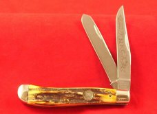 SCHRADE USA NKCA 1982 GENUINE STAG TRAPPER MINT LOW #