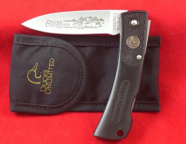 SCHRADE USA DUCKS UNLIMITED SP3 & SHEATH NOS SCHRADE USA DUCKS UNLIMITED SP3 & SHEATH NOS