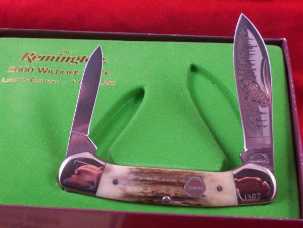 Remington 2000 Limited Edition Wildlife Knife NOS USA CAMILLUS USA MADE Remington 2000 Limited Edition Wildlife Knife NOS USA CAMILLUS USA MADE
