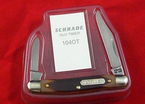 SCHRADE USA 104 ot new old stock with magnetic display insert SCHRADE USA 104 ot new old stock with magnetic display insert
