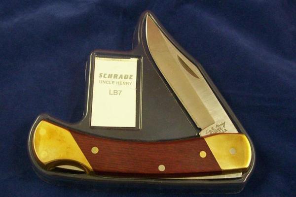 SCHRADE USA LB7 new old stock with magnetic display insert SCHRADE USA LB7 new old stock with magnetic display insert