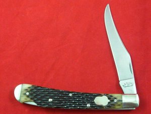 A.G. RUSSELL GENUINE JIGGED BONE TOADSTICKER LOCKBACK MADE IN U.S.A. NOS