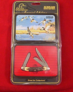 SCHRADE USA DUCKS UNLIMITED MINT 897UH & TIN 2003