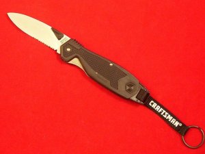 SCHRADE USA Viper- Cliphanger -4 1/2 in. partially serrated, drop point blade, linerlock; NOS