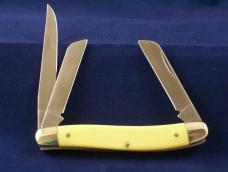 Schrade Walden Stockman yellow delrin CAMILLUS USA MADE