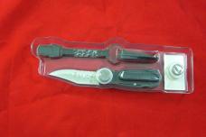 SCHRADE USA CH14S Sportmate Jr.- Cliphanger- 3 1/4 in. partially serrated, linerlock w pocket clip 