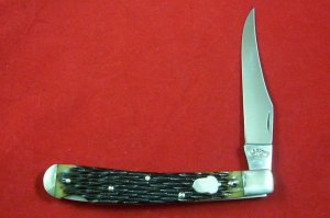 A.G. RUSSELL GENUINE JIGGED BONE TOADSTICKER LOCKBACK MADE IN U.S.A. NOS
