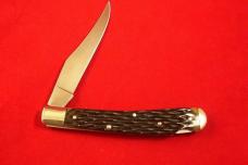 A.G. RUSSELL GENUINE JIGGED BONE TOADSTICKER LOCKBACK MADE IN U.S.A. NOS