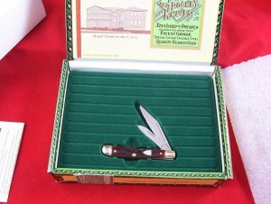 SCHRADE WALDEN USA LOW SERIAL # MIB USA CIGAR BOX CSW722SC ORIGINAL !! 