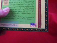 SCHRADE WALDEN USA LOW SERIAL # MIB USA CIGAR BOX CSW722SC ORIGINAL !! 