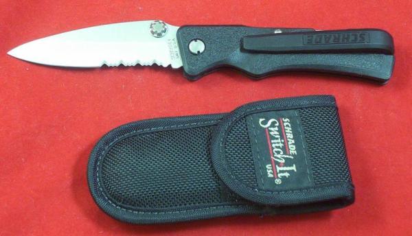 SCHRADE USA SW7SB Switch-It Lockback & SHEATH new nos