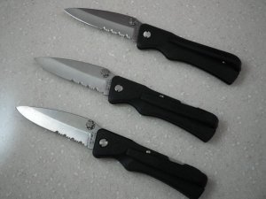 SCHRADE USA 3 x SW7SB Switch-It Lockback & new nos