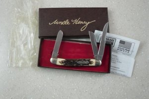 Schrade USA Uncle Henry Signature Stockman 897 UH knife made in USA. 