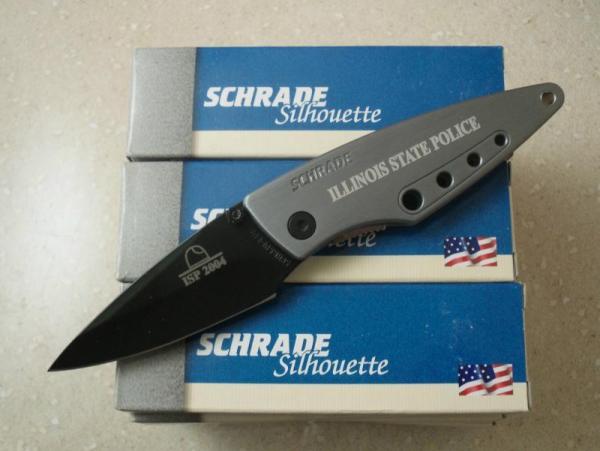 SCHRADE USA  ILLINOIS STATE POLICE  KNIFE SQ432 MIB NOS