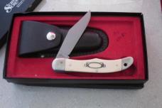 SCHRADE  USA SCRIMSHAW LINERLOCK FOLDING HUNTER SC500