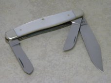 Edge Mark Solingen Germany History of Cutlery Knife Grinding Pearl Stockman Knife in Box