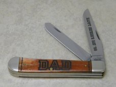 Case XX USA 2009 Smooth Bone 6254 "Happy Father's Day Dad" Trapper Knife in Tin Box