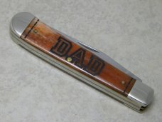 Case XX USA 2009 Smooth Bone 6254 "Happy Father's Day Dad" Trapper Knife in Tin Box