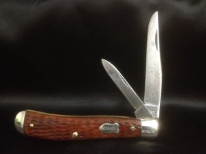 Vintage Schrade Walden 294 Trapper Red Bone