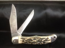 Schrade Walden 250T with sambar stag