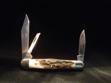Camillus Model 72 Whittler, Custom Elk Stag Unused
