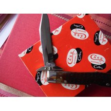 Case 6111 1/2 10 Dot Lightning S Minty with original orange pumpkin 6 pack box that came with it