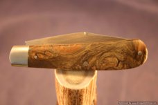 Todd Davison Custom California Buckeye Burl Folder. #1486