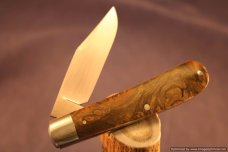 Todd Davison Custom California Buckeye Burl Folder. #1486