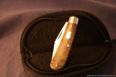 Todd Davison Custom California Buckeye Burl Folder. #1486