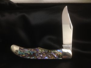 Schrade+USA 1250T Custom, Genuine Abalone 