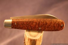 Todd Davison Afzelia Lay Wood Scales. #1498---Plus Belt Sheath.