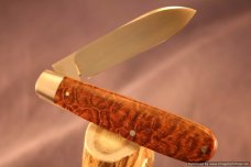 Todd Davison Afzelia Lay Wood Scales. #1498---Plus Belt Sheath.